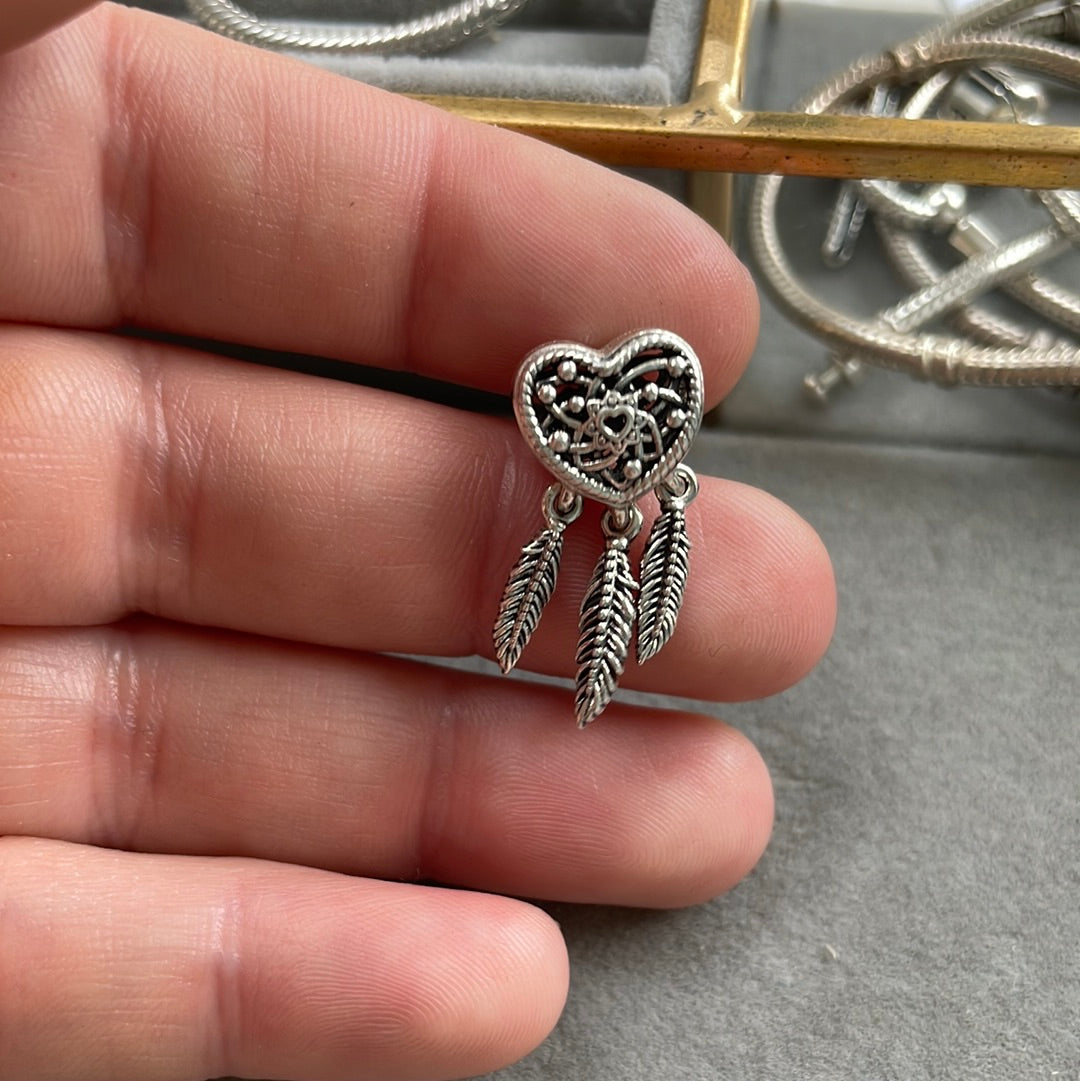 Genuine Pandora Dream Catcher Charm New Style “Dreams of the Heart”
