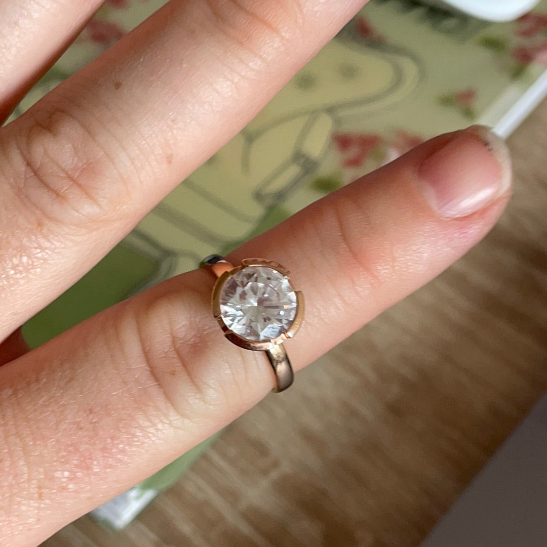 Thomas Sabo Rose Gold Clear Stone CZ Eternity Ring Size 54 VARIOUS STYLES