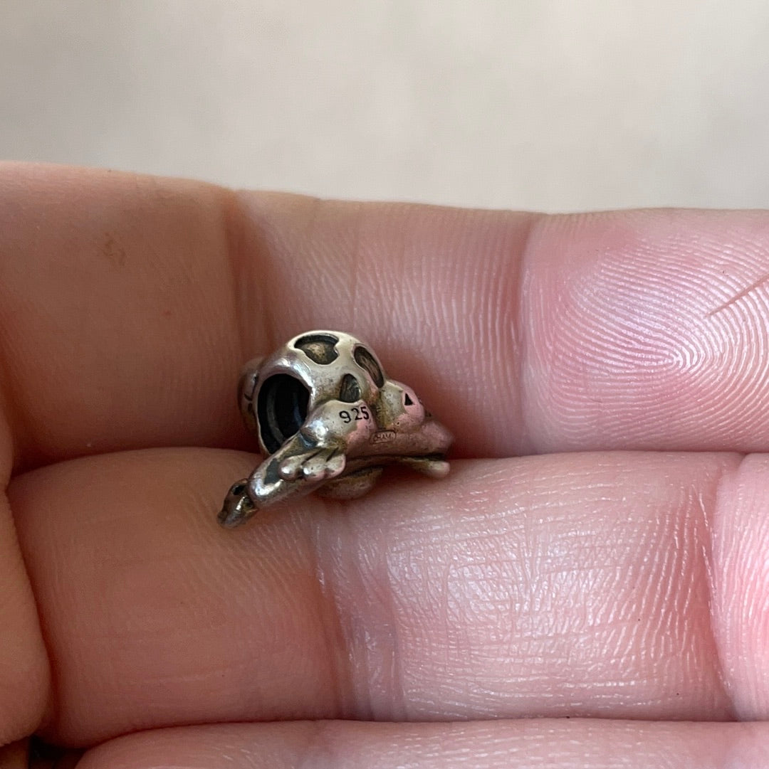 Genuine Chamilia Yoga Om Frog Animal Charm