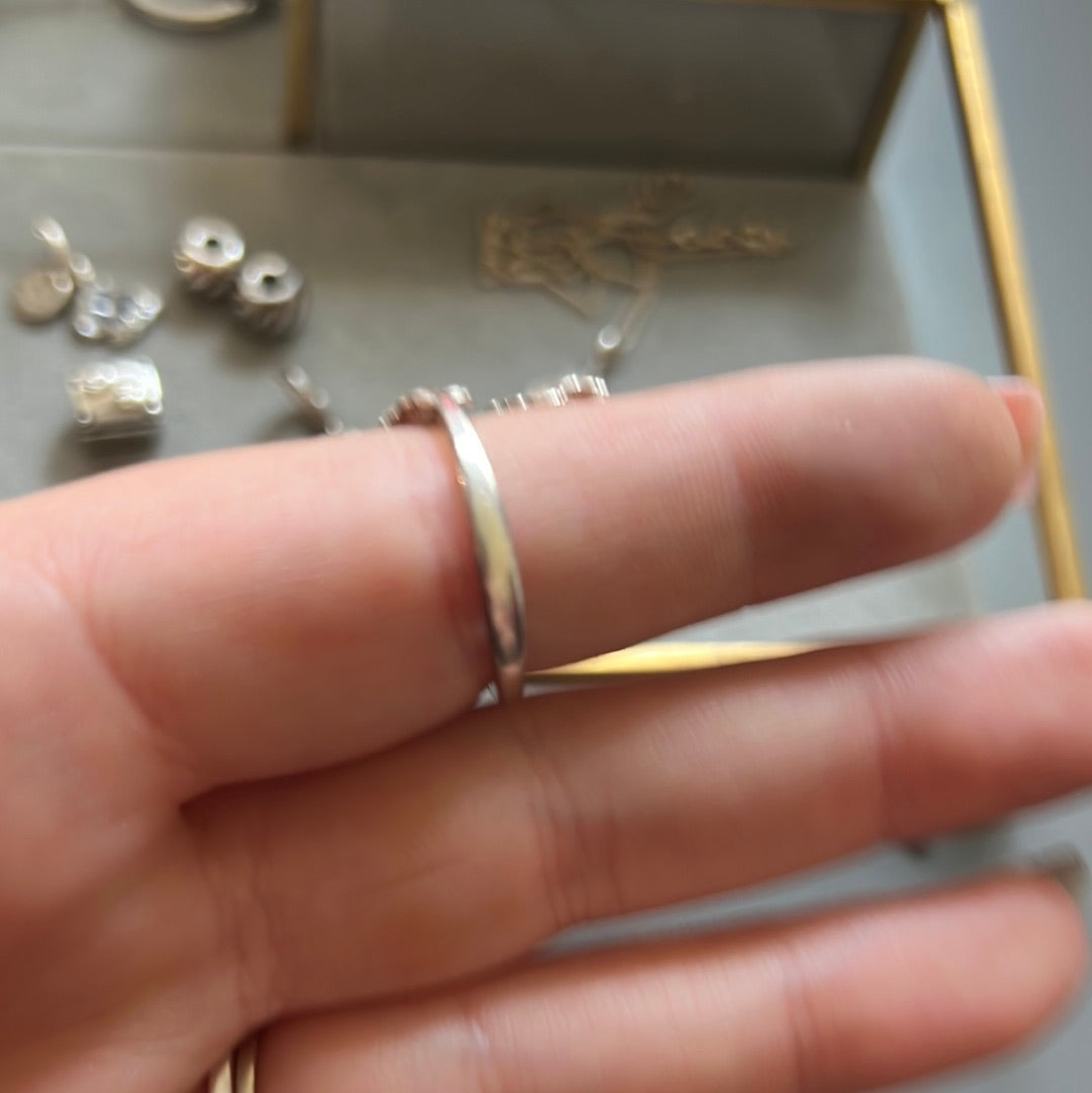 Genuine Thomas Sabo Sterling Silver Double Feather Angel Wing Ring 56