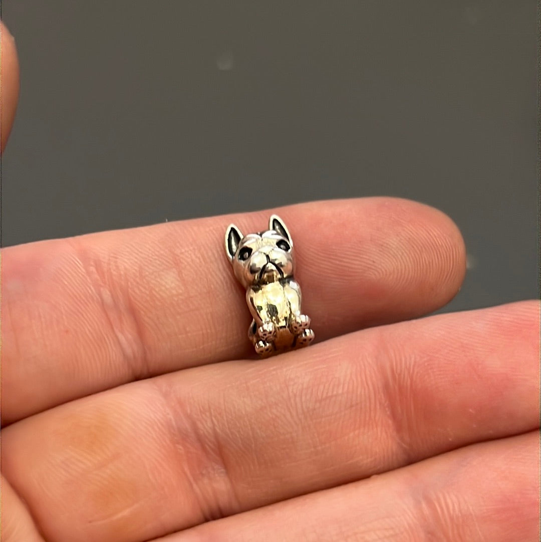 Sterling Silver Bulldog Dog Charms