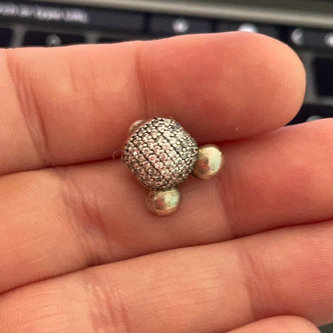 Genuine Pandora Disney Mickey Mouse Limited Edition 2015 Pave Charm Clip