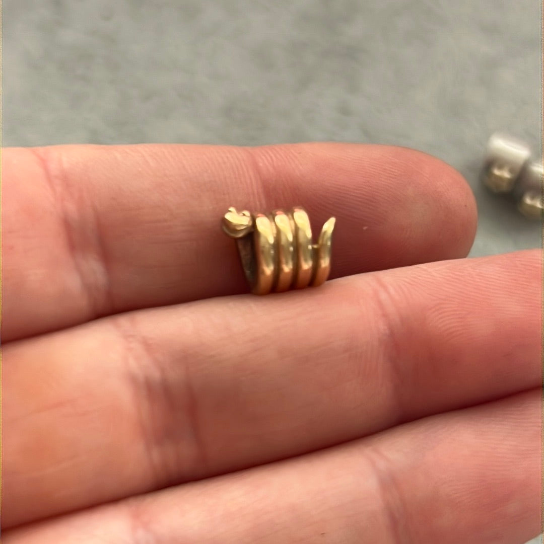 Genuine Pandora Solid Gold 14ct Snake Animal Charm