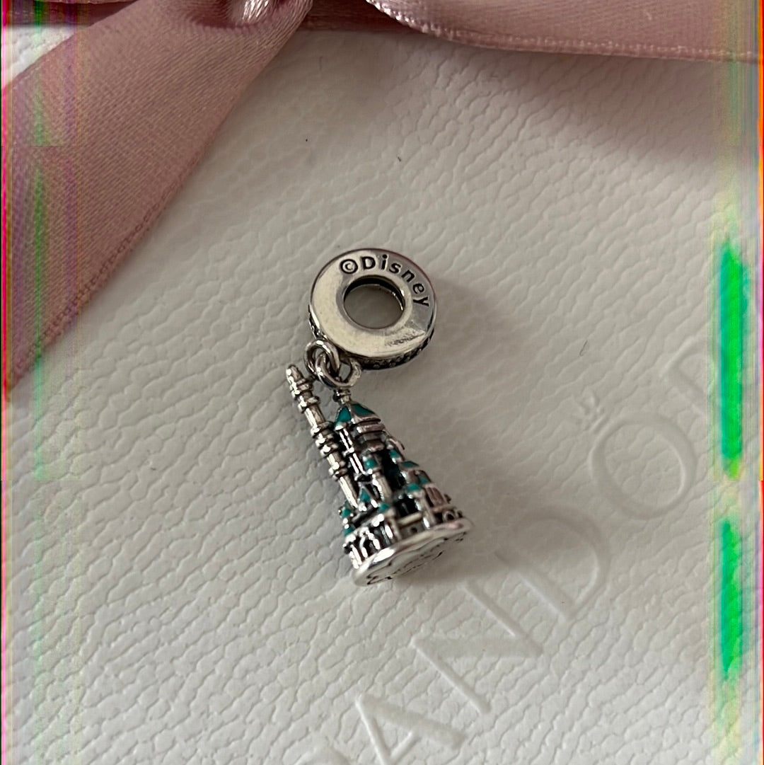 Unbranded Hong King Disney Castle Dangle Charm Disney