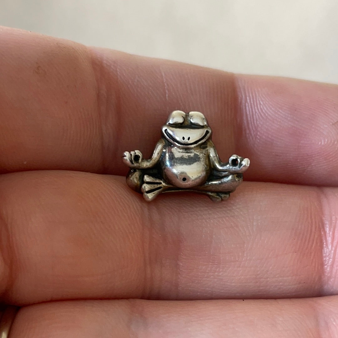 Genuine Chamilia Yoga Om Frog Animal Charm