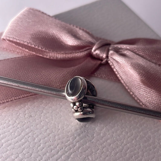 Genuine Pandora Pale Grey Moonstone Spacer RARE HTF