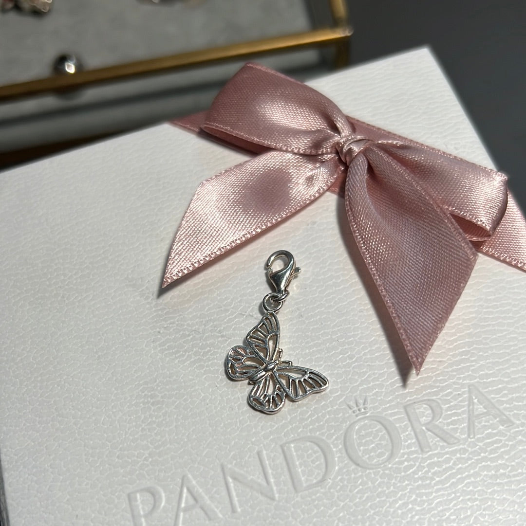 Genuine Thomas Sabo Openwork Butterfly Clip Pendant Charm