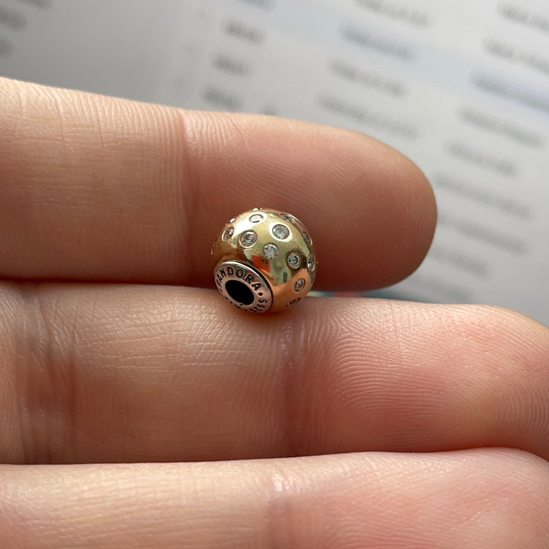 Genuine Pandora Essence 14ct Gold Dignity Charm