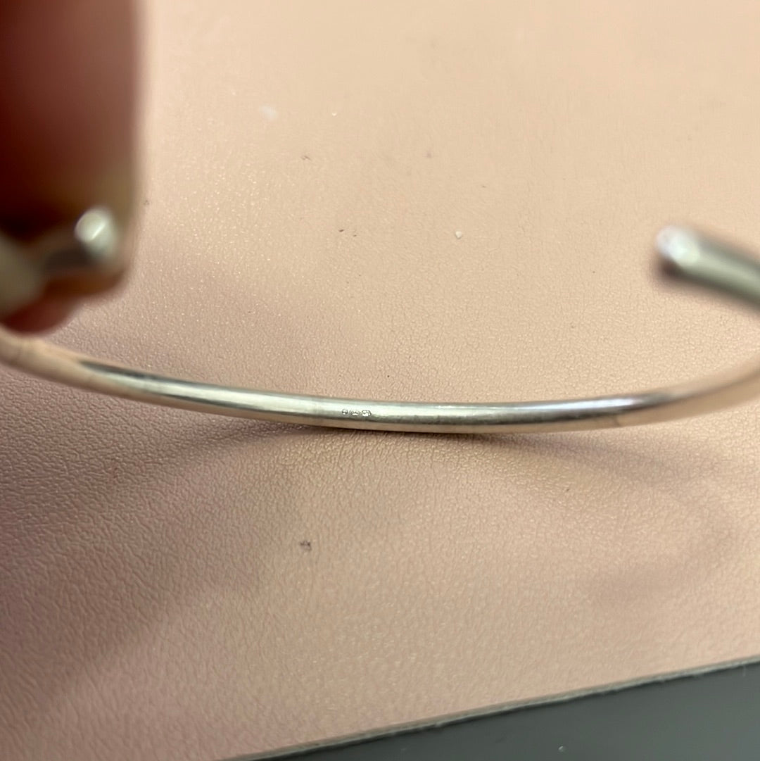 Genuine Trollbeads Solid Silver Open Bangle Small Medium