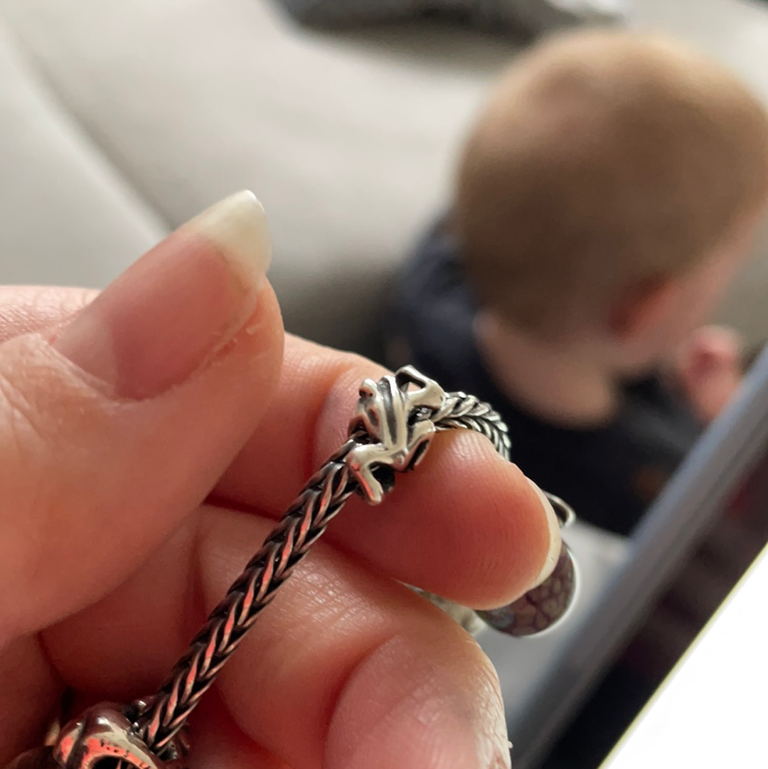 Genuine Trollbeads Climbing Frog Animal Charm