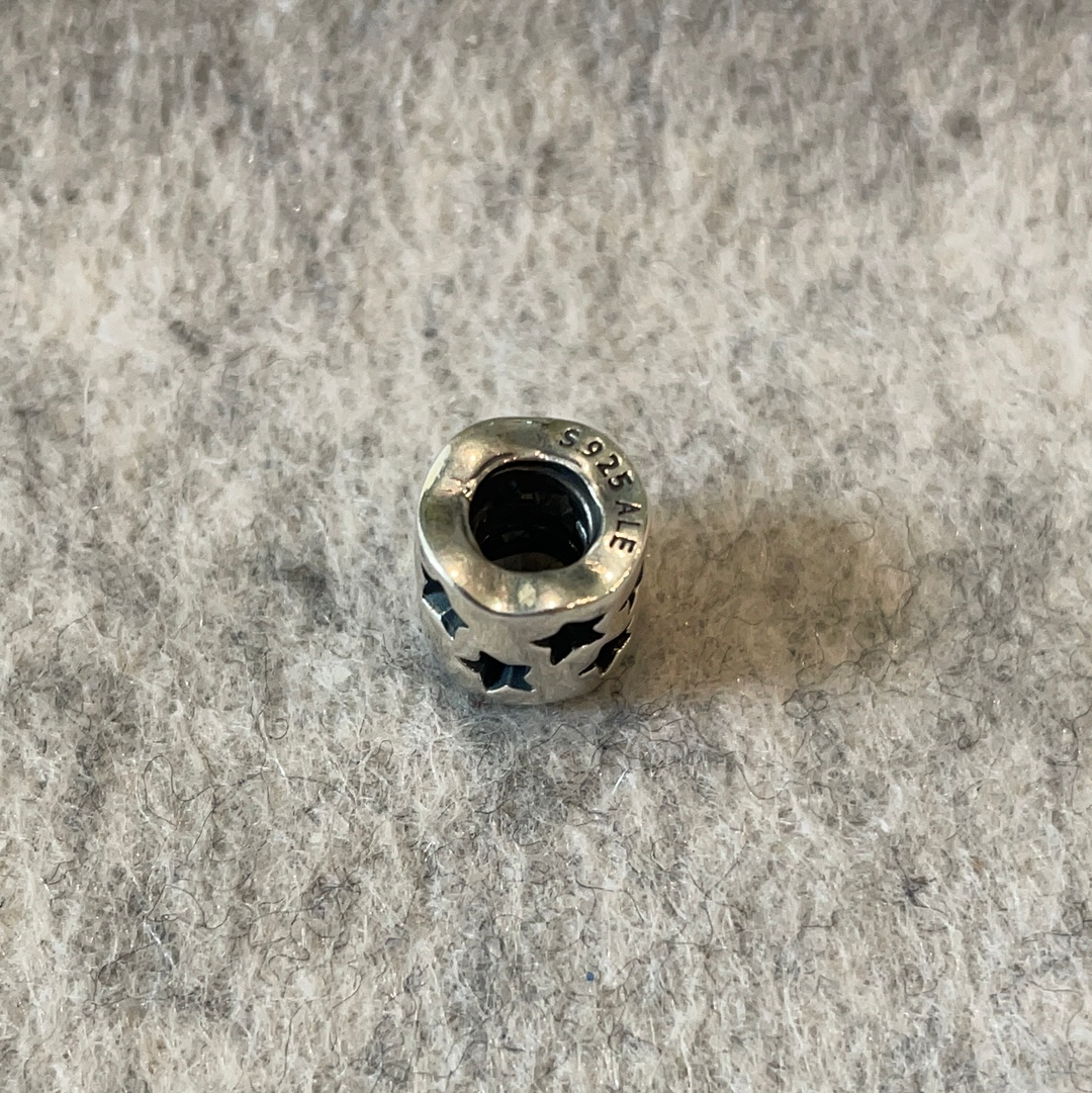 Genuine Pandora Cut Out Star Barrel Charm