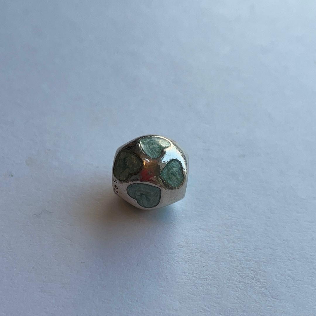 Genuine Pandora Pearl Heart Charm Various Colour Options