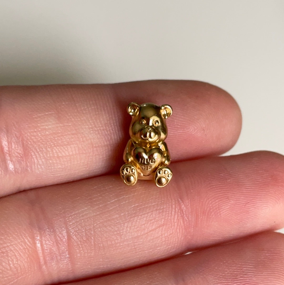 Genuine Pandora Shine Gold Theodore Hug Me Bear Charm