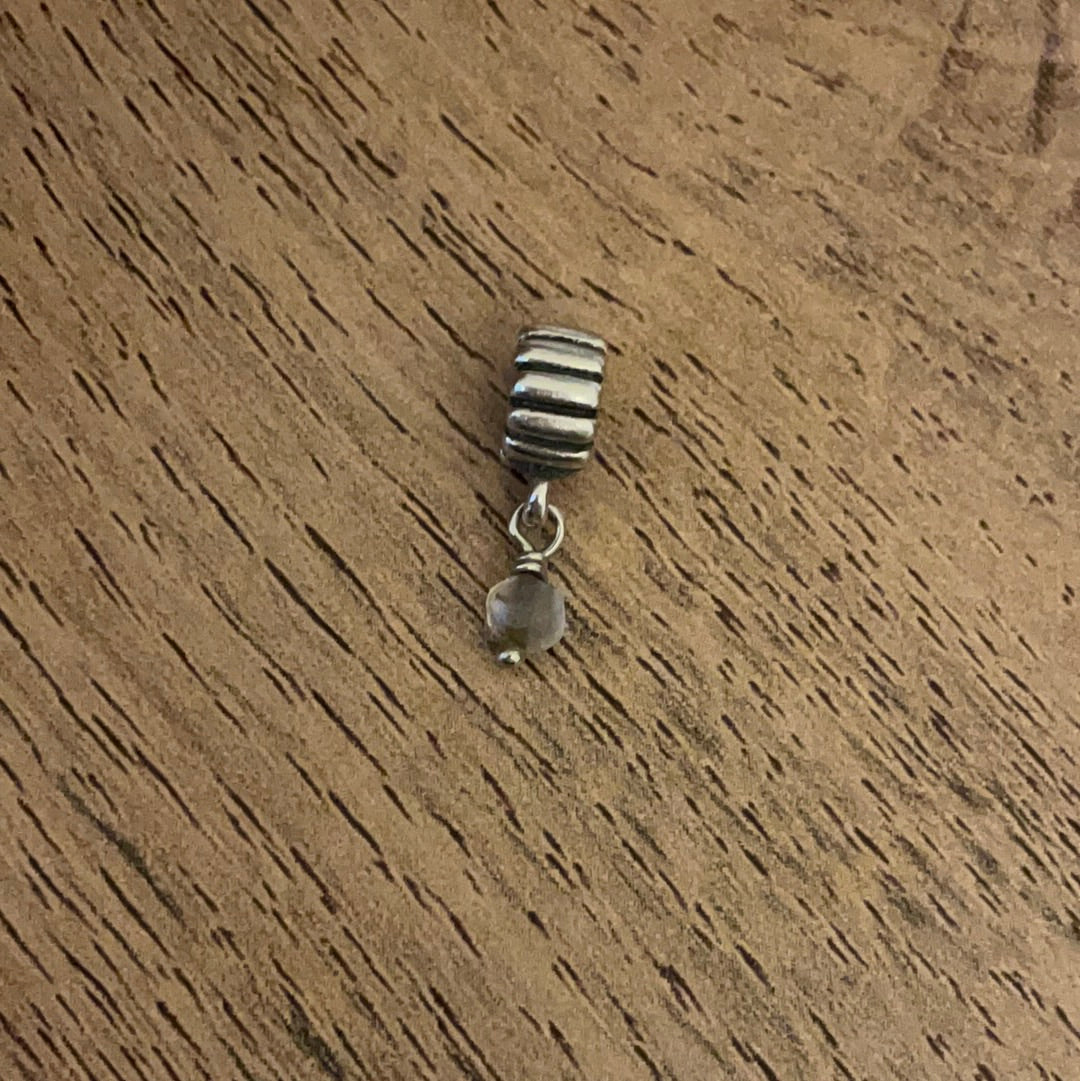 Genuine Pandora Dangle Charm with Choice of Colour Stone