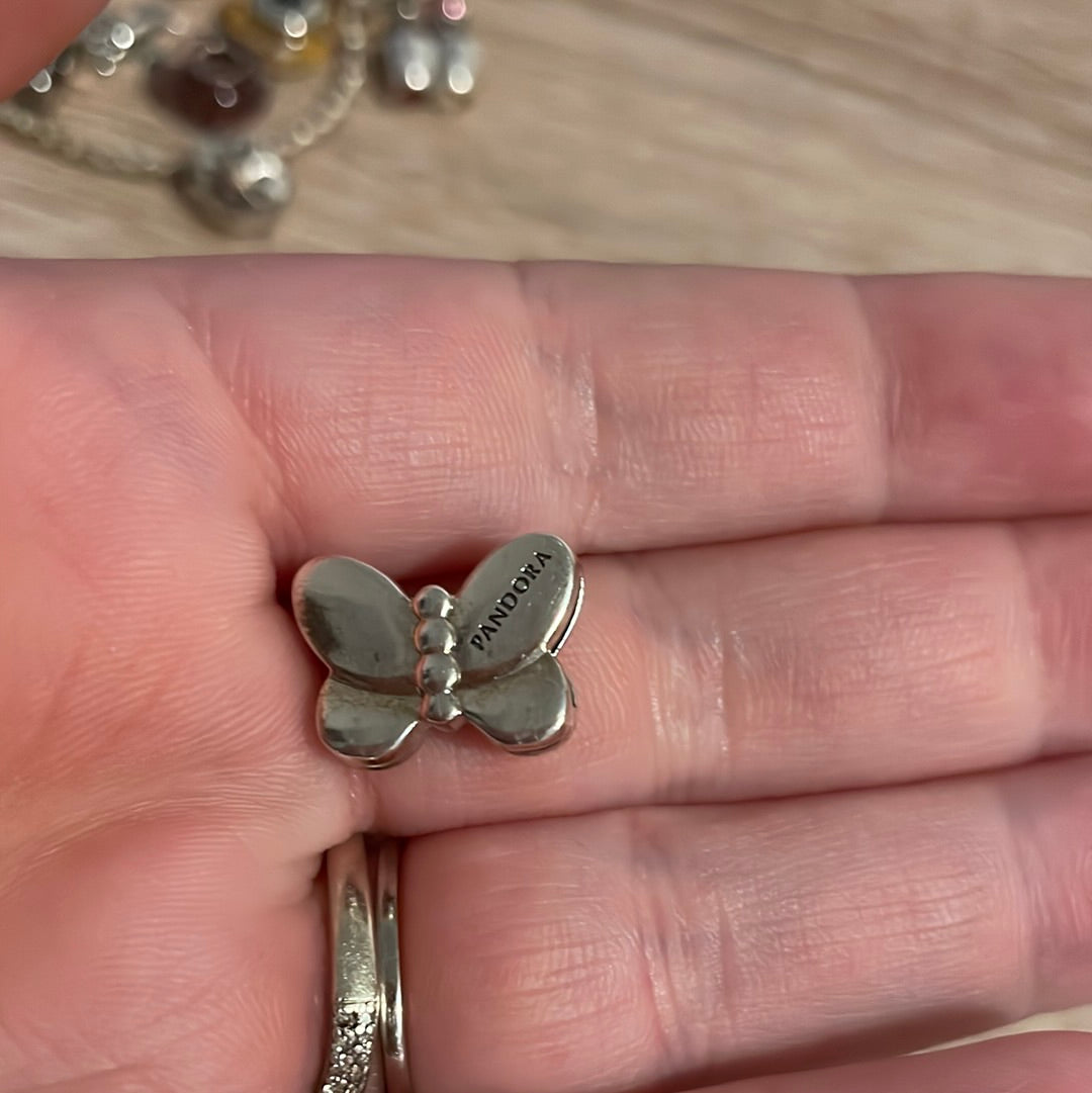 Genuine Pandora Pave Butterfly Reflexions Charm