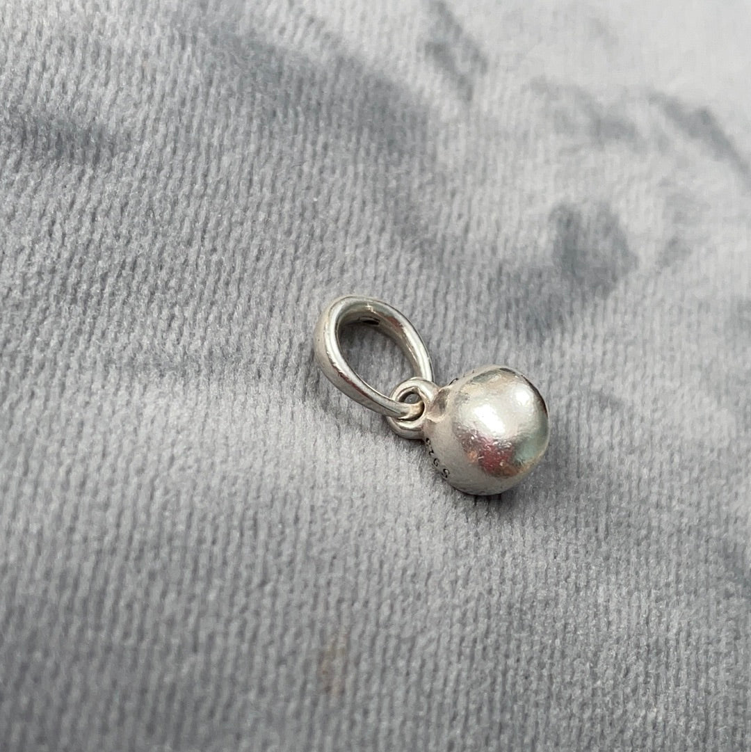 Genuine Pandora Purple Amethyst Birthstone Droplet Dangle Charm