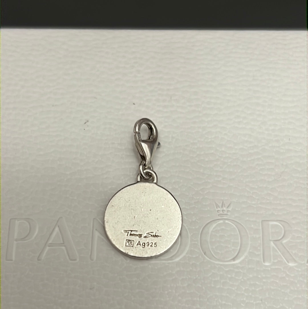 Genuine Thomas Sabo Sterling Silver Dangle Strength Charm