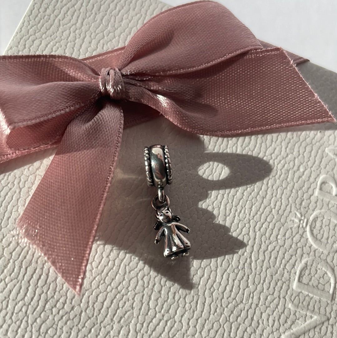 Genuine Pandora Little Girl Daughter Grand-Daughter Dangle Charm