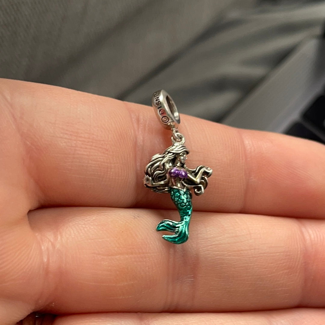 Genuine Chamilia Ariel Enamel Dangle Charm Disney
