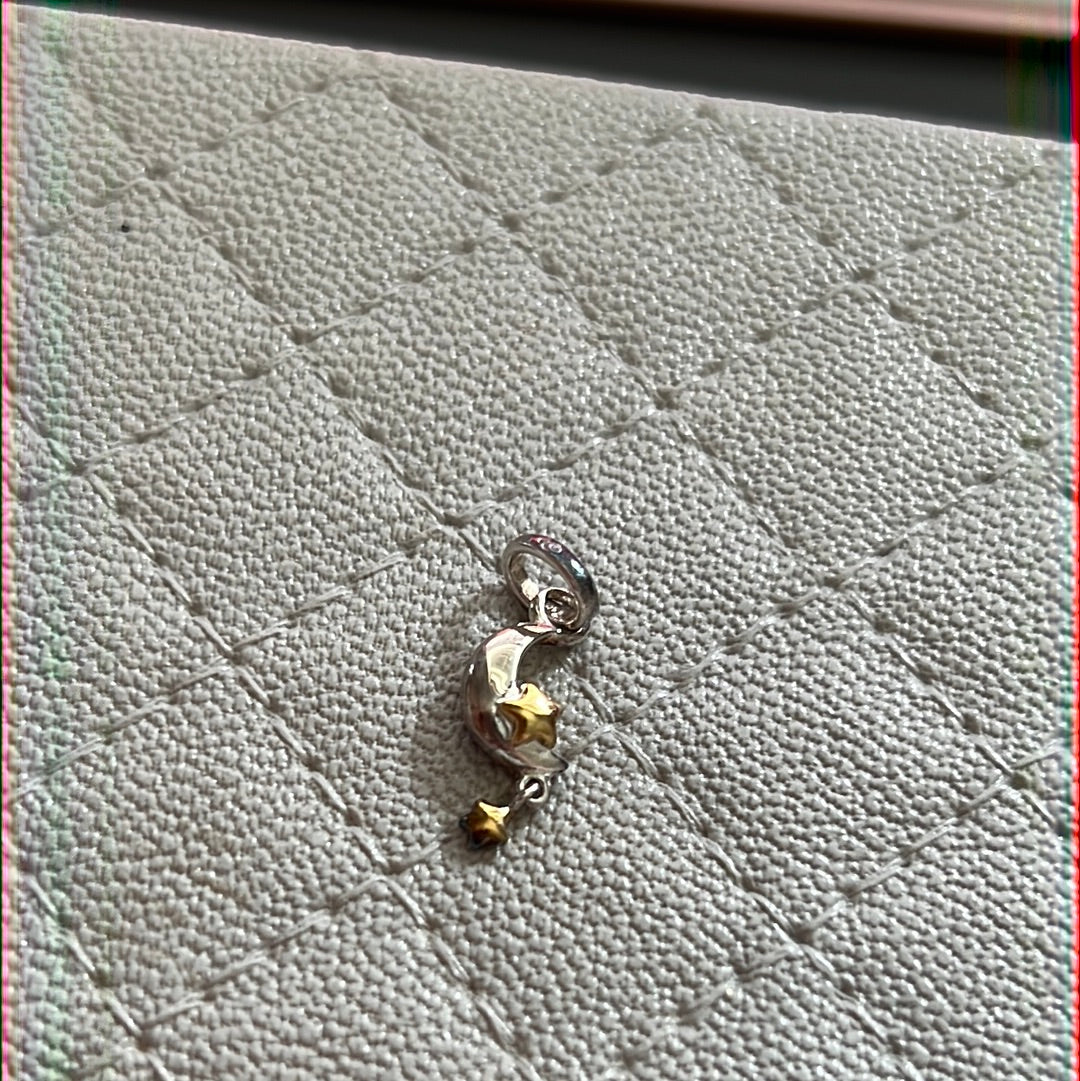 Genuine Links of London Mini Moon Two Tone fits on Sweetie Bracelet