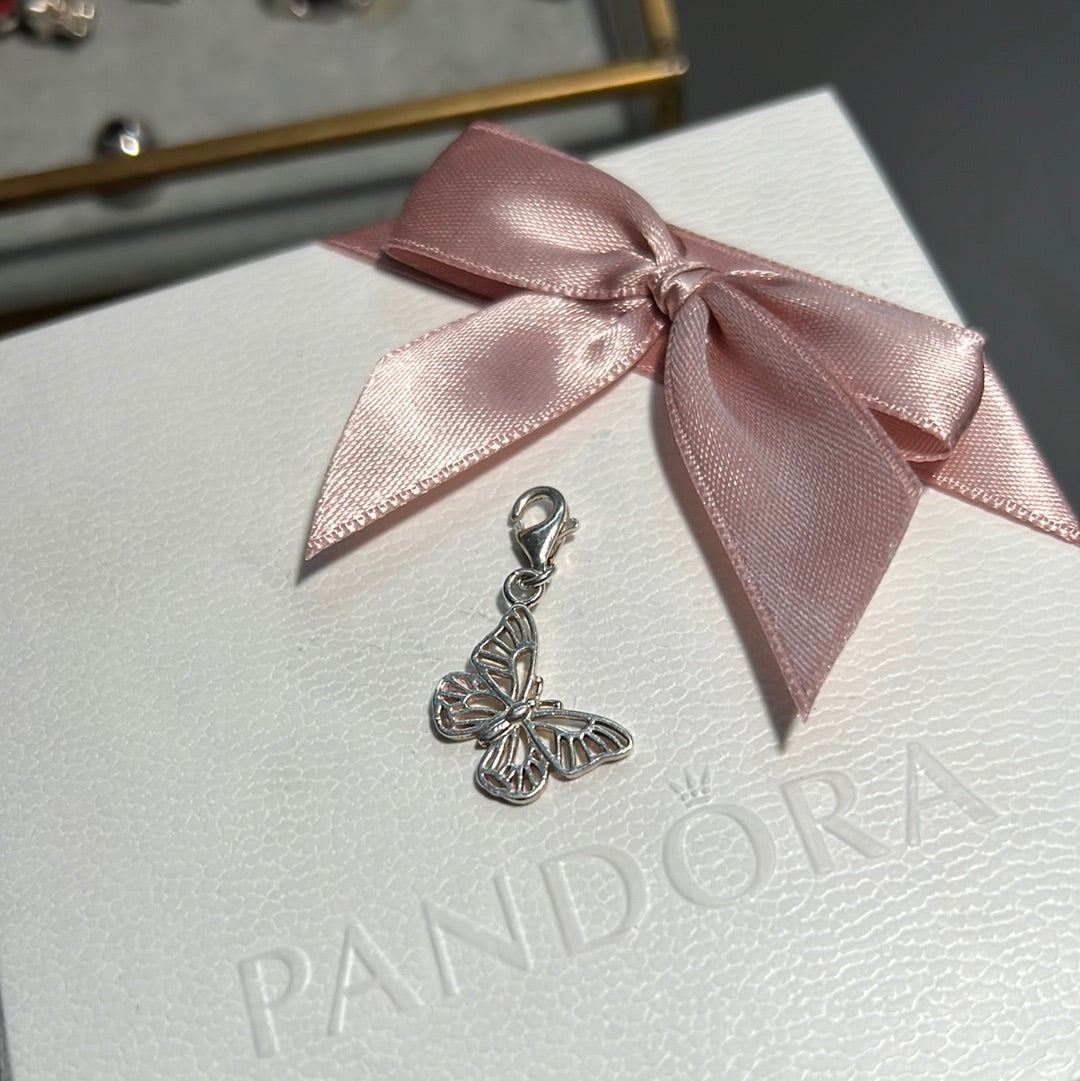 Genuine Thomas Sabo Openwork Butterfly Clip Pendant Charm