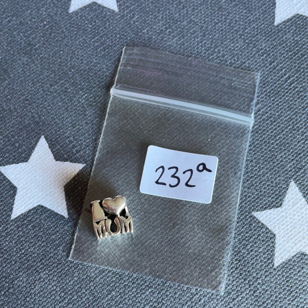 Unbranded Sterling Sillver I Love Mum Charm
