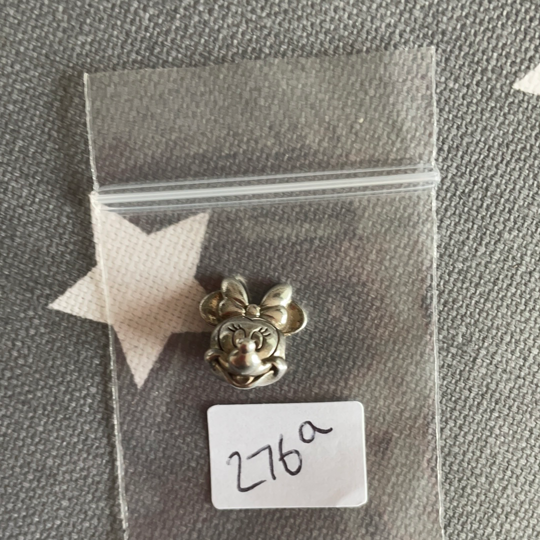 Genuine Pandora Disney Minnie Mouse Silver Plain Charm
