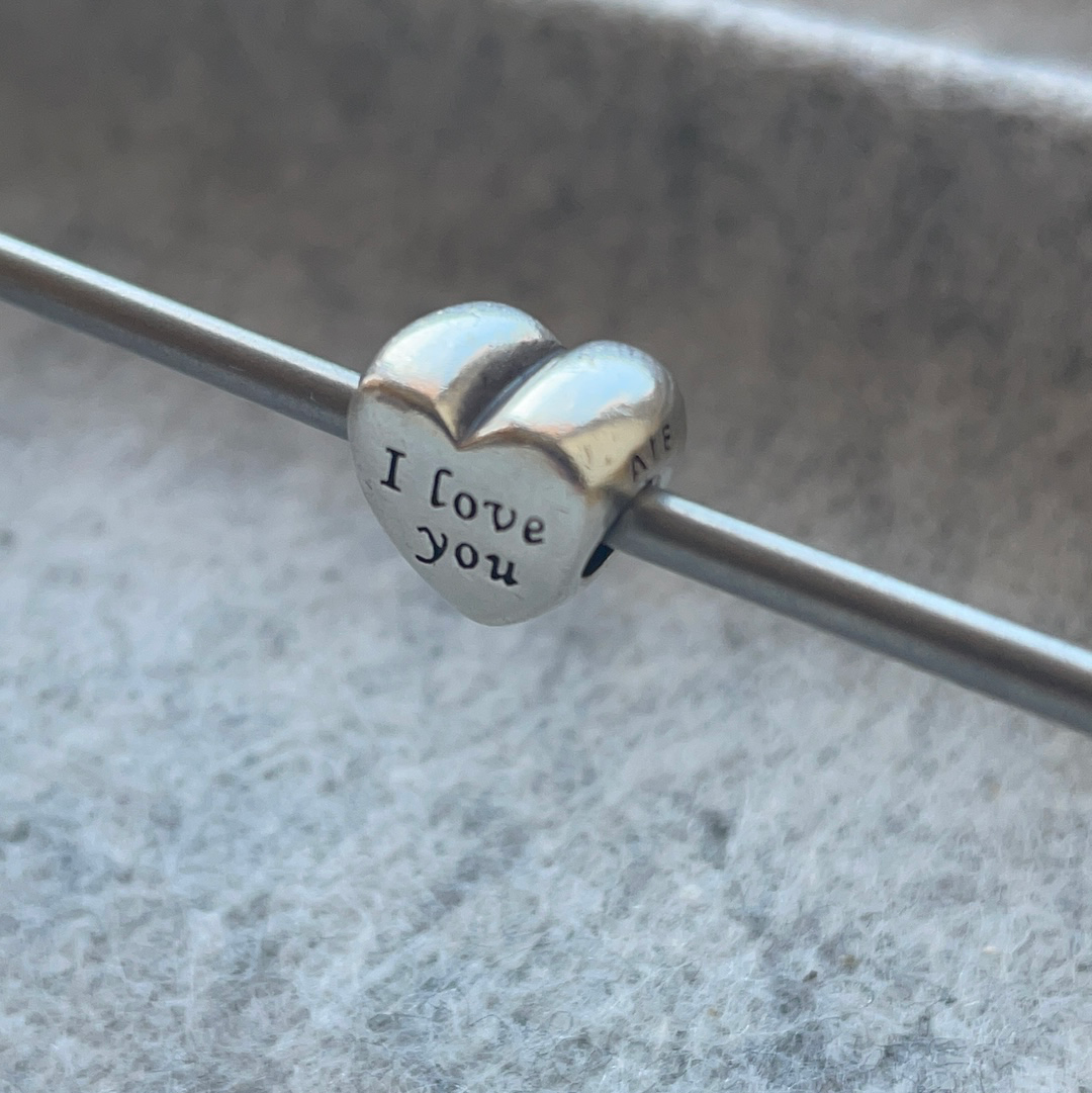 Genuine Pandora I Love You Charm Heart Shaped Valentine's Day