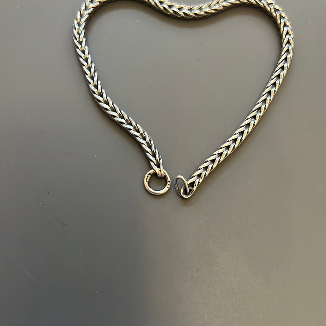 Genuine Trollbeads Sterling Silver Bracelet Chain Size 20cm