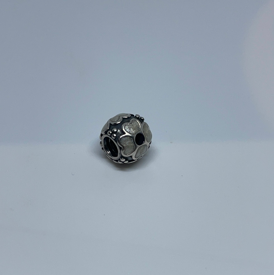Genuine Pandora Blue Enamel Flower Charm