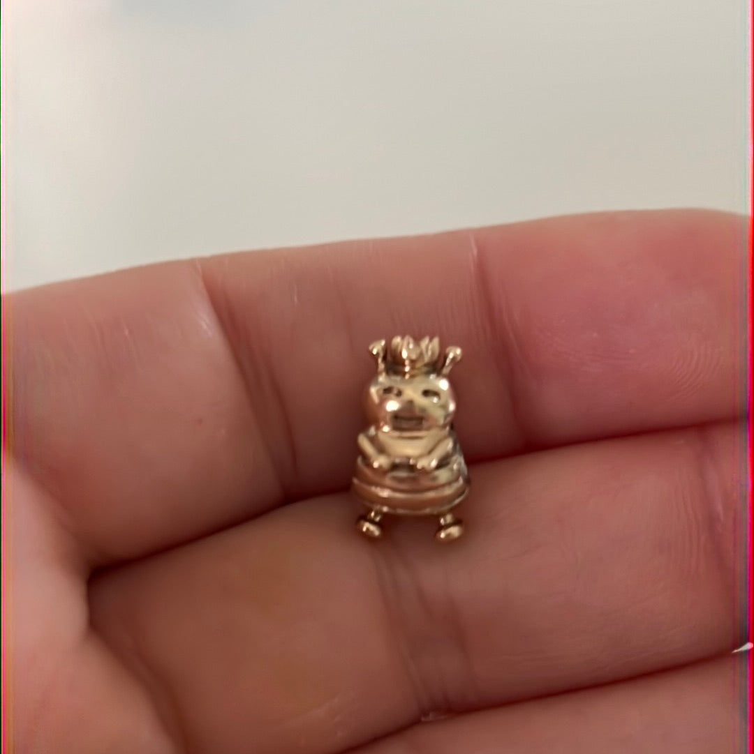 Genuine Pandora Solid Gold 14ct Queen Bee Rare Charm
