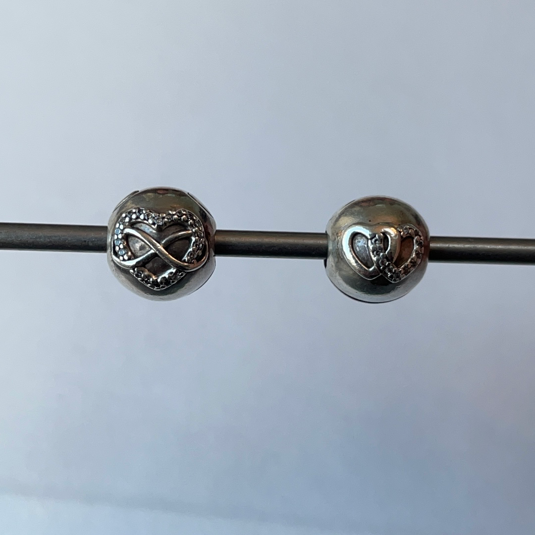 Genuine Pandora Pave Star Clips Pair Of READ