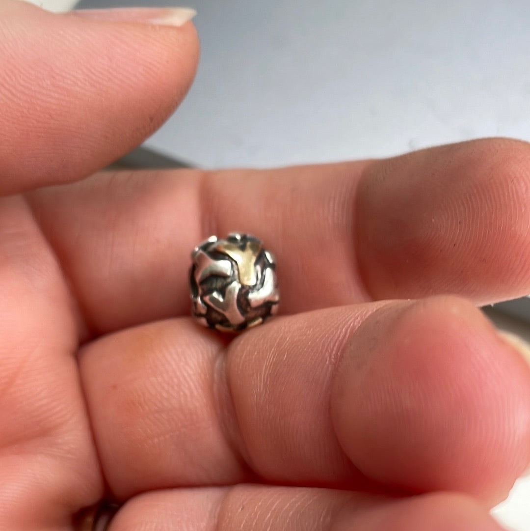 Genuine Pandora Retired Two Tone Letter Y