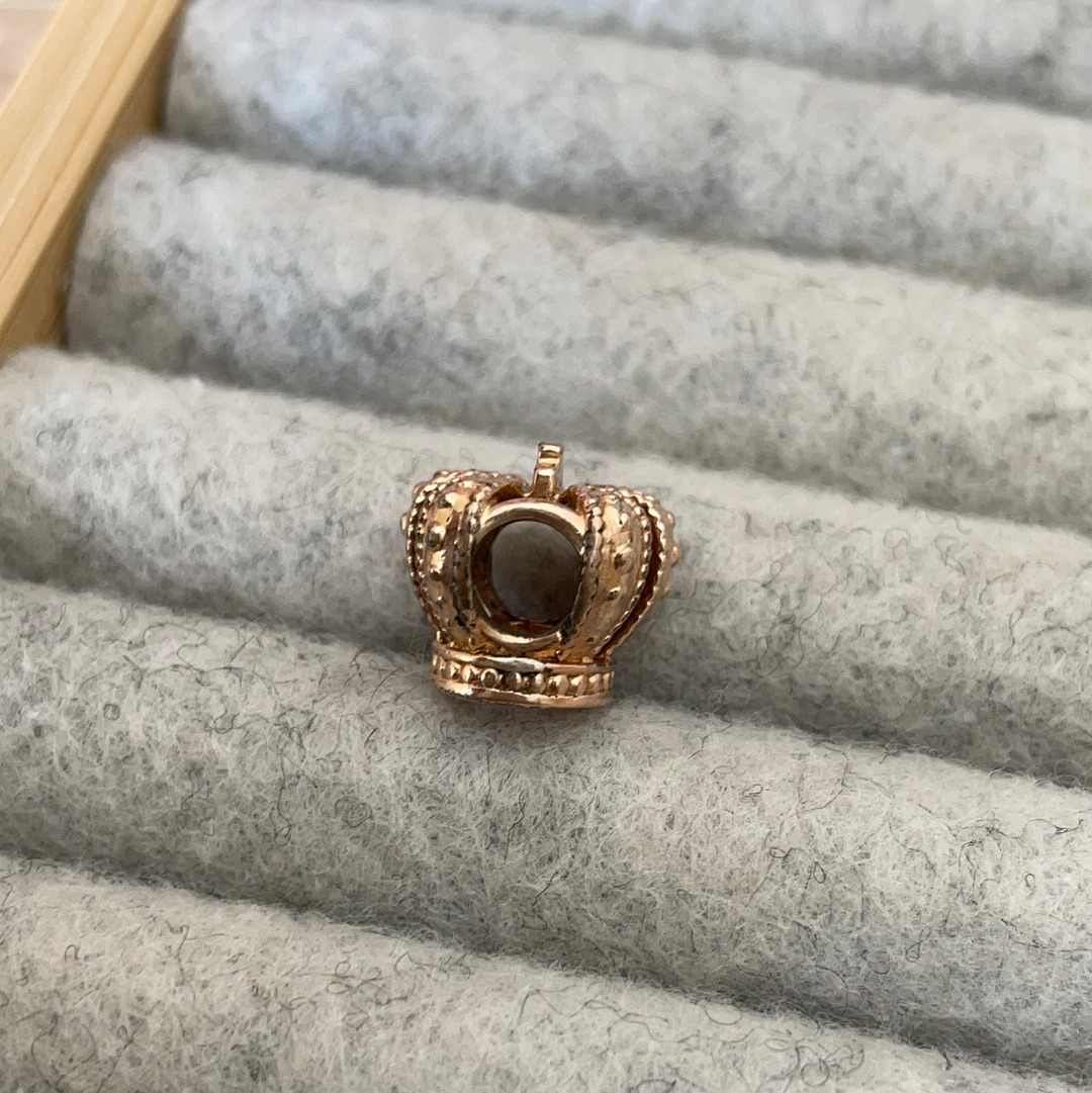 Genuine Pandora Rose Gold Crown Charm
