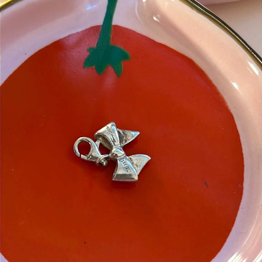 Genuine Thomas Sabo Sterling Silver Dangle Clip Bow Charm