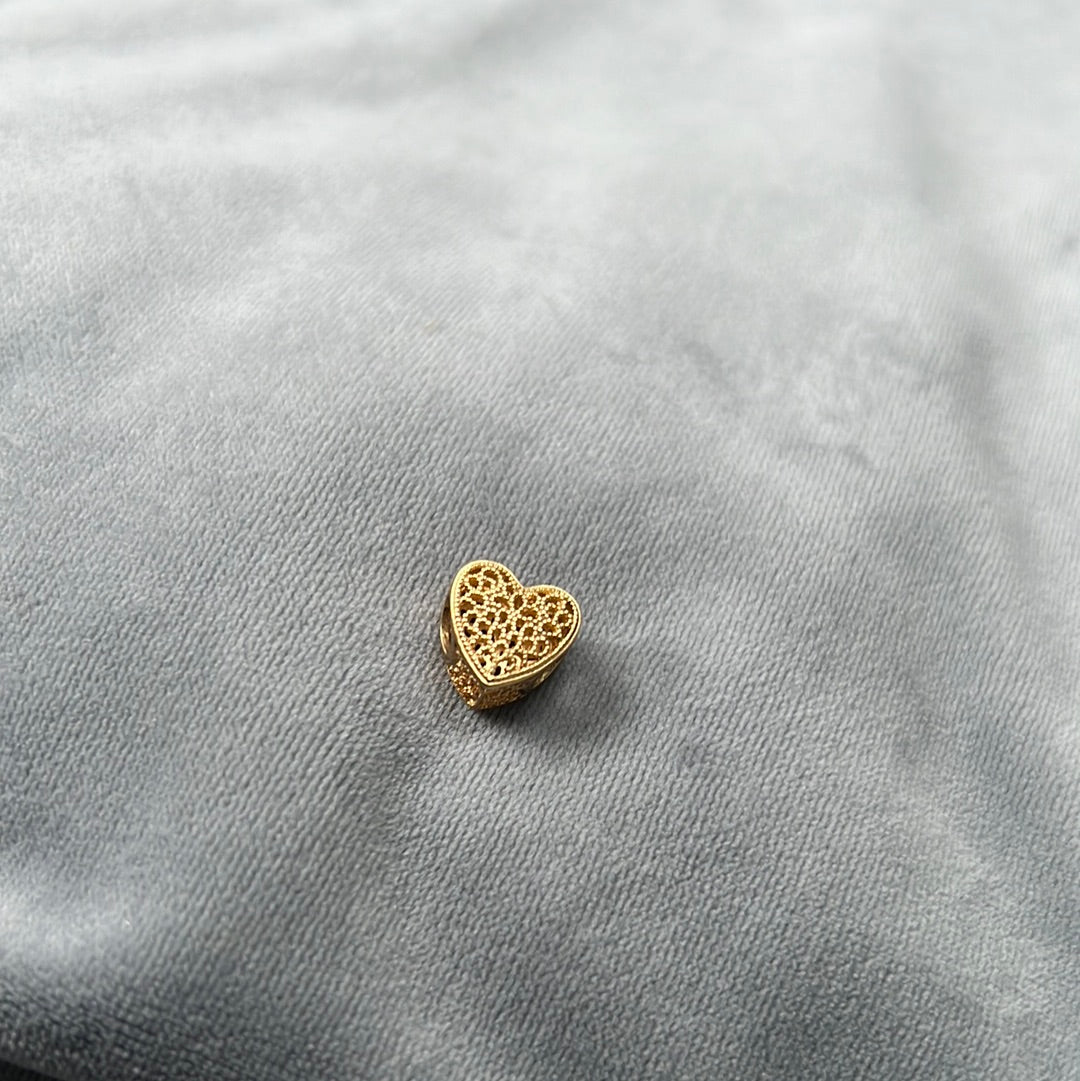 Genuine Pandora Shine Gold Intricate Openwork Lace Heart