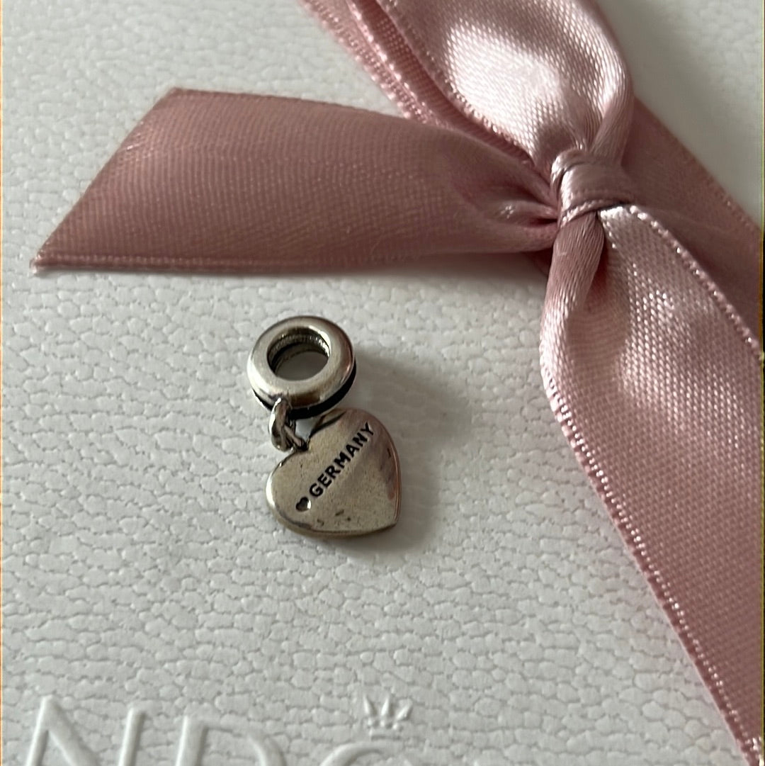 Genuine Pandora Germany Heart Travel Charm