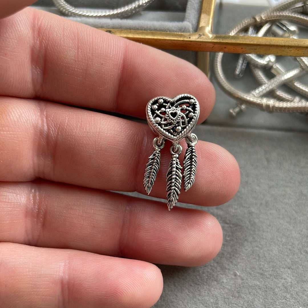 Genuine Pandora Dream Catcher Charm New Style “Dreams of the Heart”