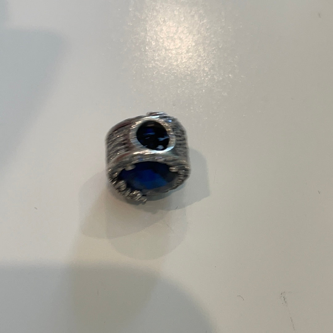 Genuine Pandora Dazzling Blue Frozen Snowflake Cz Charm