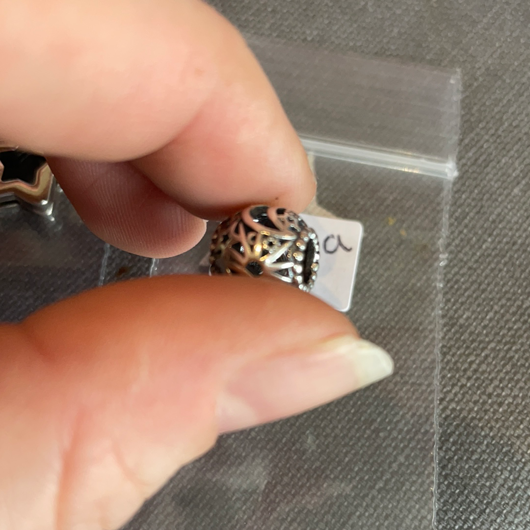 Genuine Pandora Night Sky Openwork Moon and Stars Celestial Charm BRAND NEW
