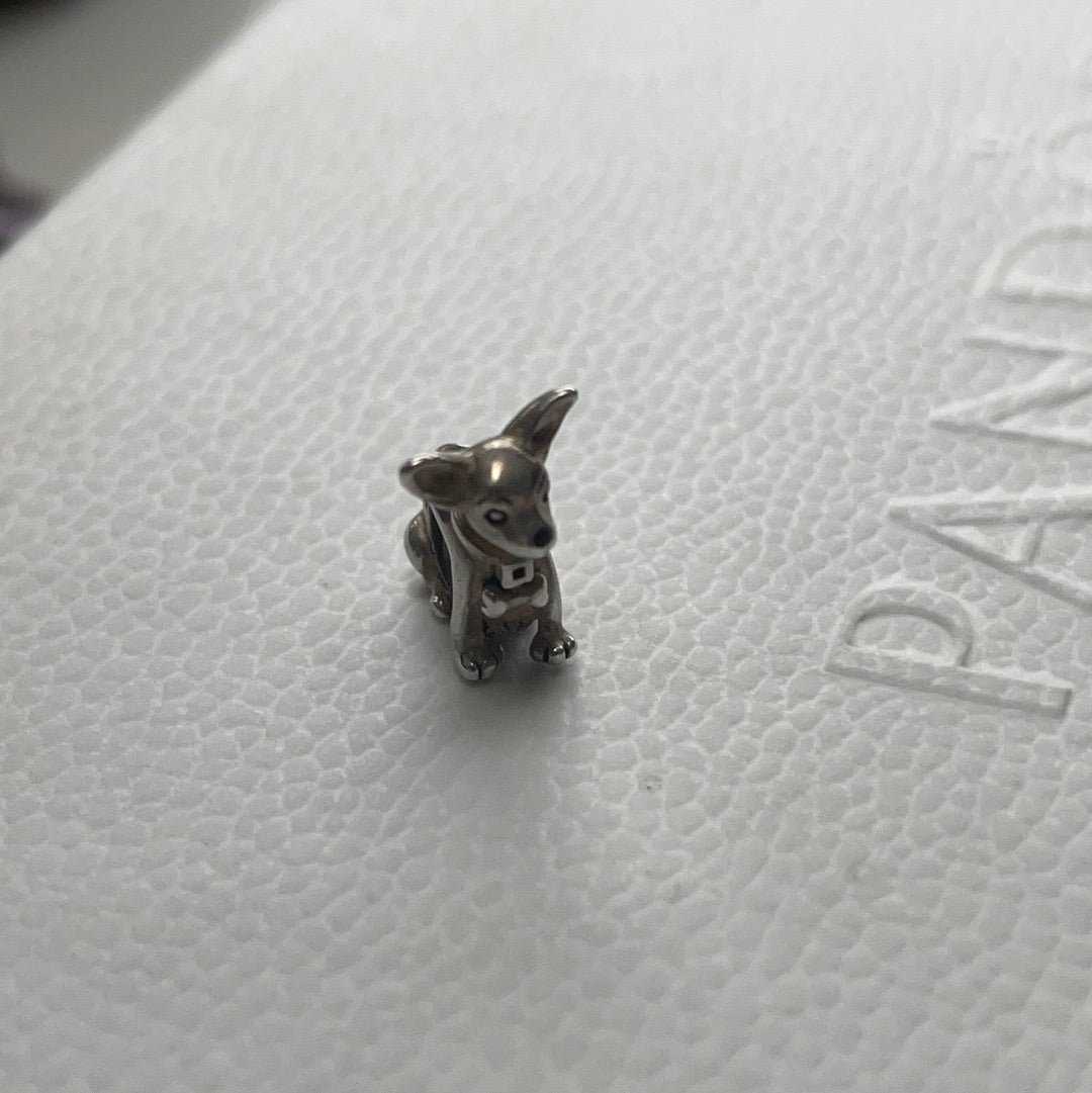 Genuine Chamilia chihuahua Dog Charm Animal