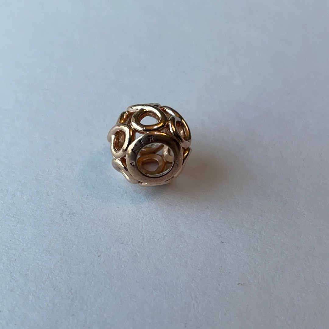 Genuine Pandora Rose Gold Infinity Openwork Charm