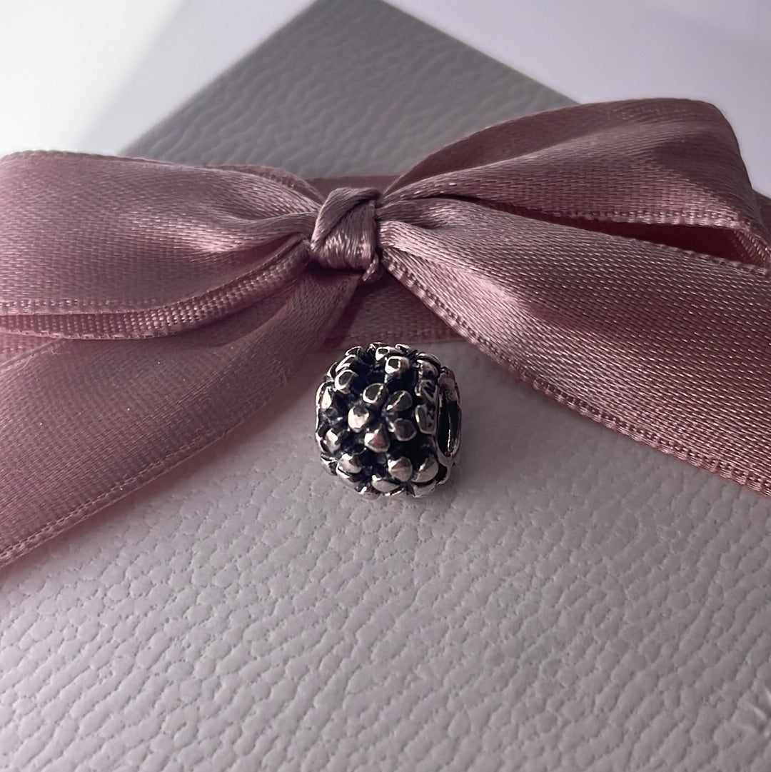 Genuine Pandora Clover Silver Version Ball Charm