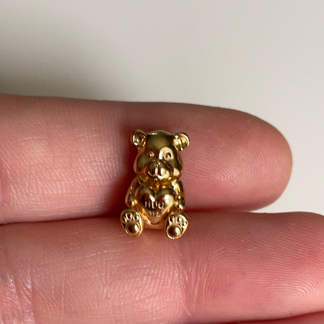 Genuine Pandora Shine Gold Theodore Hug Me Bear Charm
