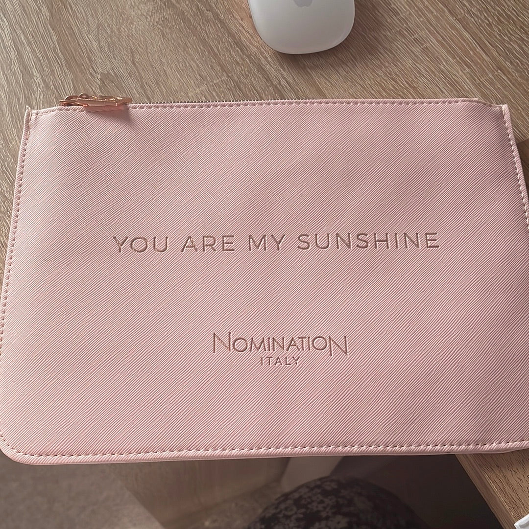 Genuine Nominations Jewellery / Makeup Bag “You are my sunshine” Bag Roll