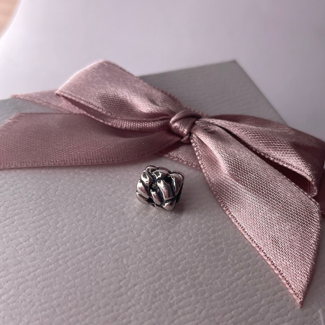 Genuine Pandora Woven Rope Charm With Small Holes Retired and Very Old