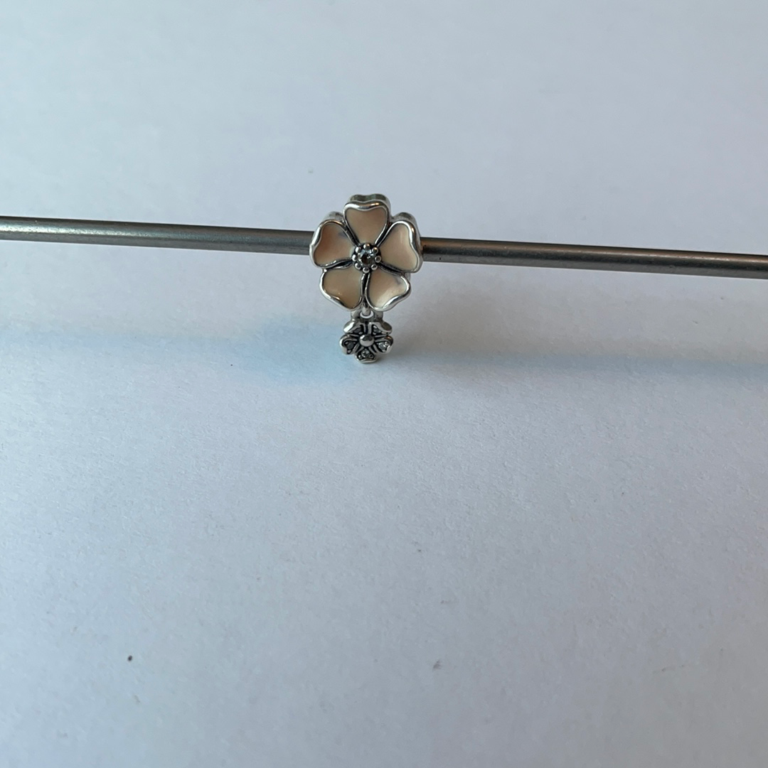 Genuine Pandora Bloom Meadow Blossom Flower Charm Dangle Enamel