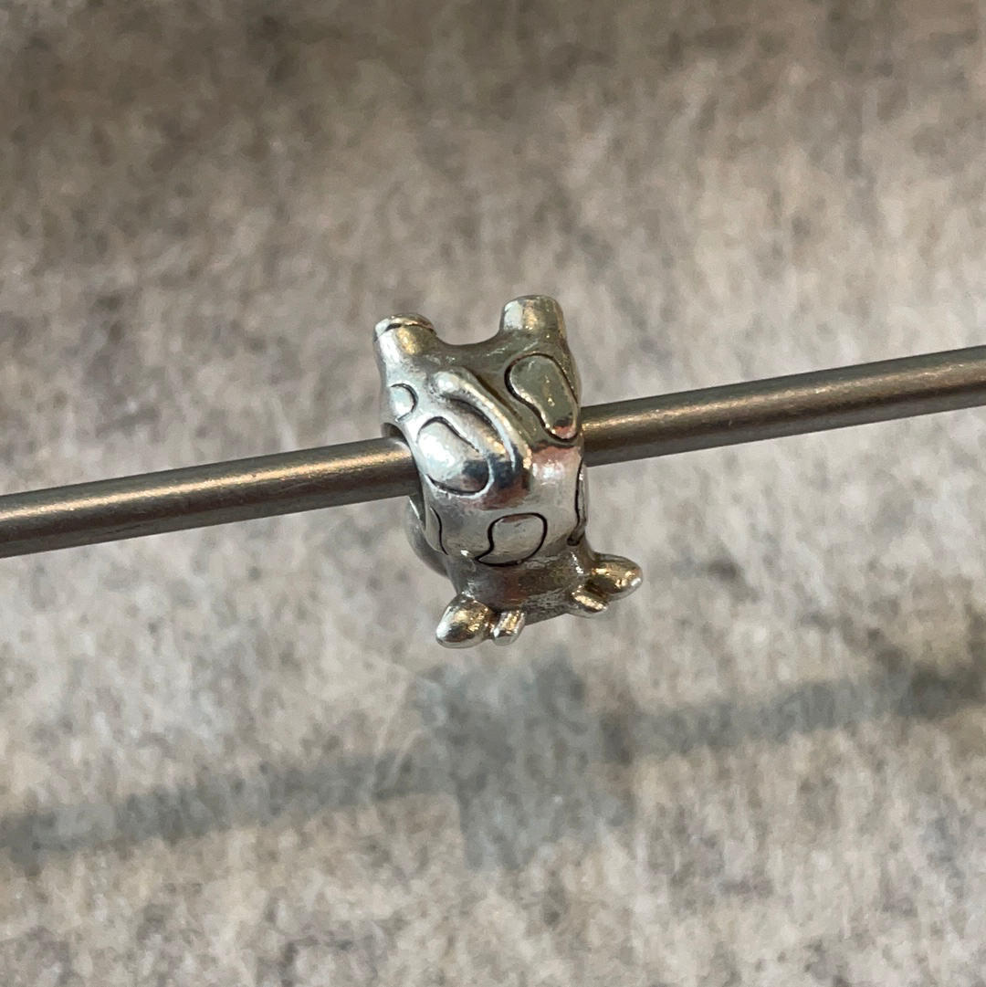 Genuine Pandora Cute Cow Charm Silver Retired