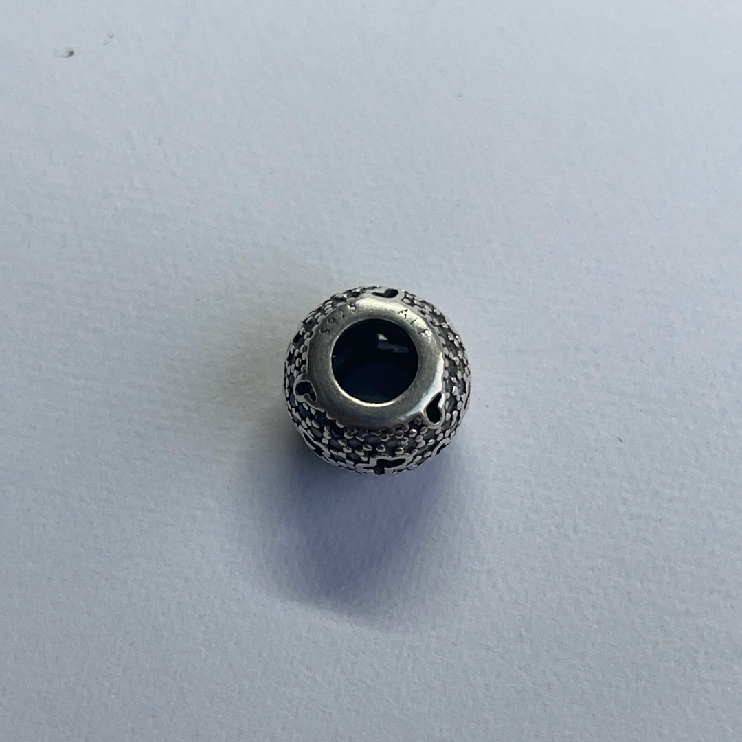 Genuine Pandora Butterfly Cut out Pave Ball Charm