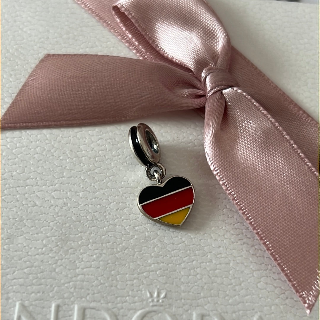 Genuine Pandora Germany Heart Travel Charm